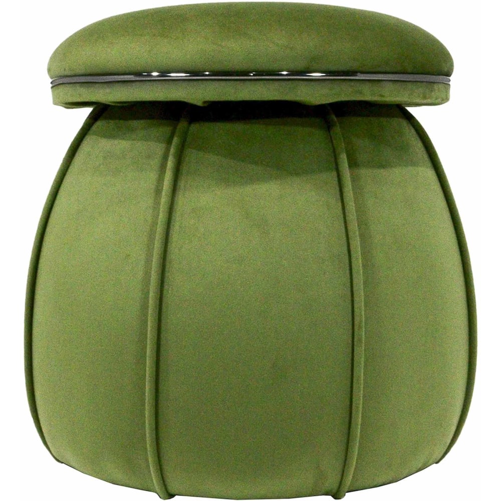 tabouret rond en tissu