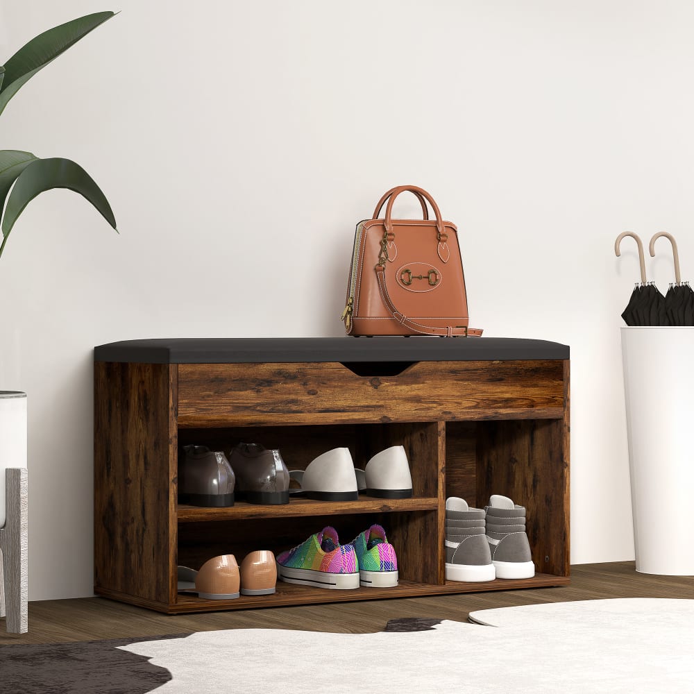 Zweistufiger Schuhschrank, Ingenieurholz & Mahagoni - Maisons Du