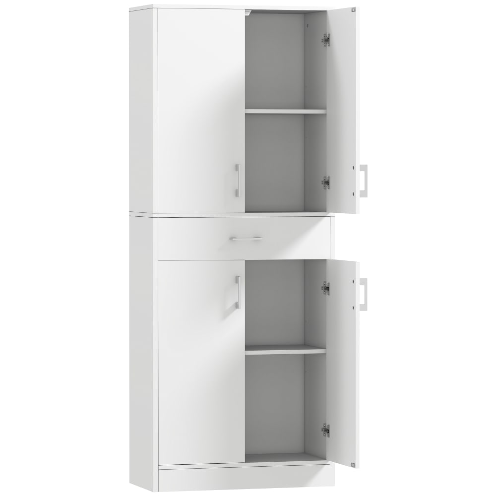 Buffet de cuisine 4 portes bois blanc — Beyit