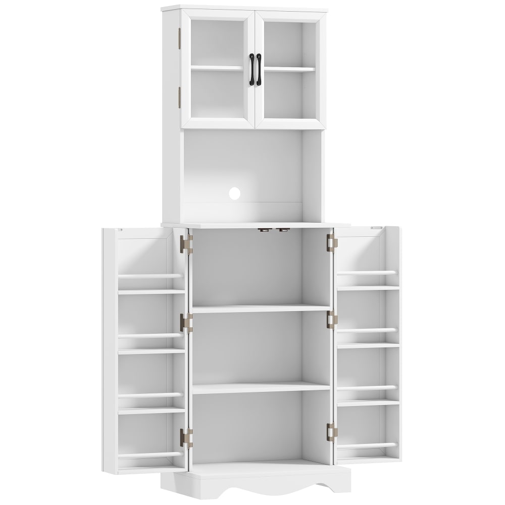 Armoire cuisine 4 portes plan de travail panneau de particules blanc Armoire cuisine 4 portes plan de travail panneau de particules blanc
