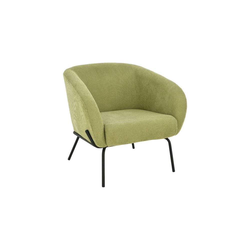 Fauteuil en tissu  clair - vert