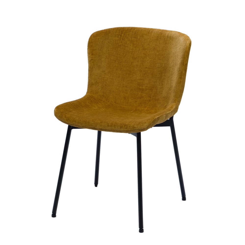 De 2 chaise de salle - jaune