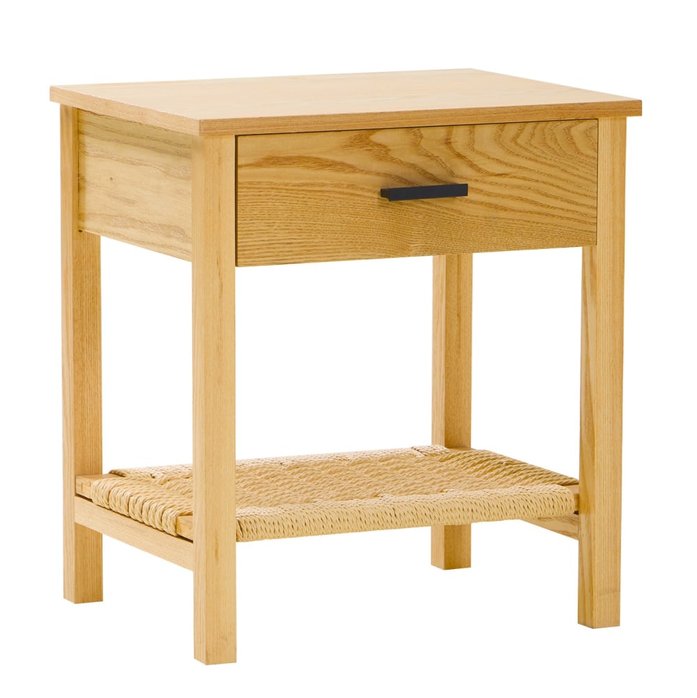Table de chevet 1 tiroir en corde naturelle
