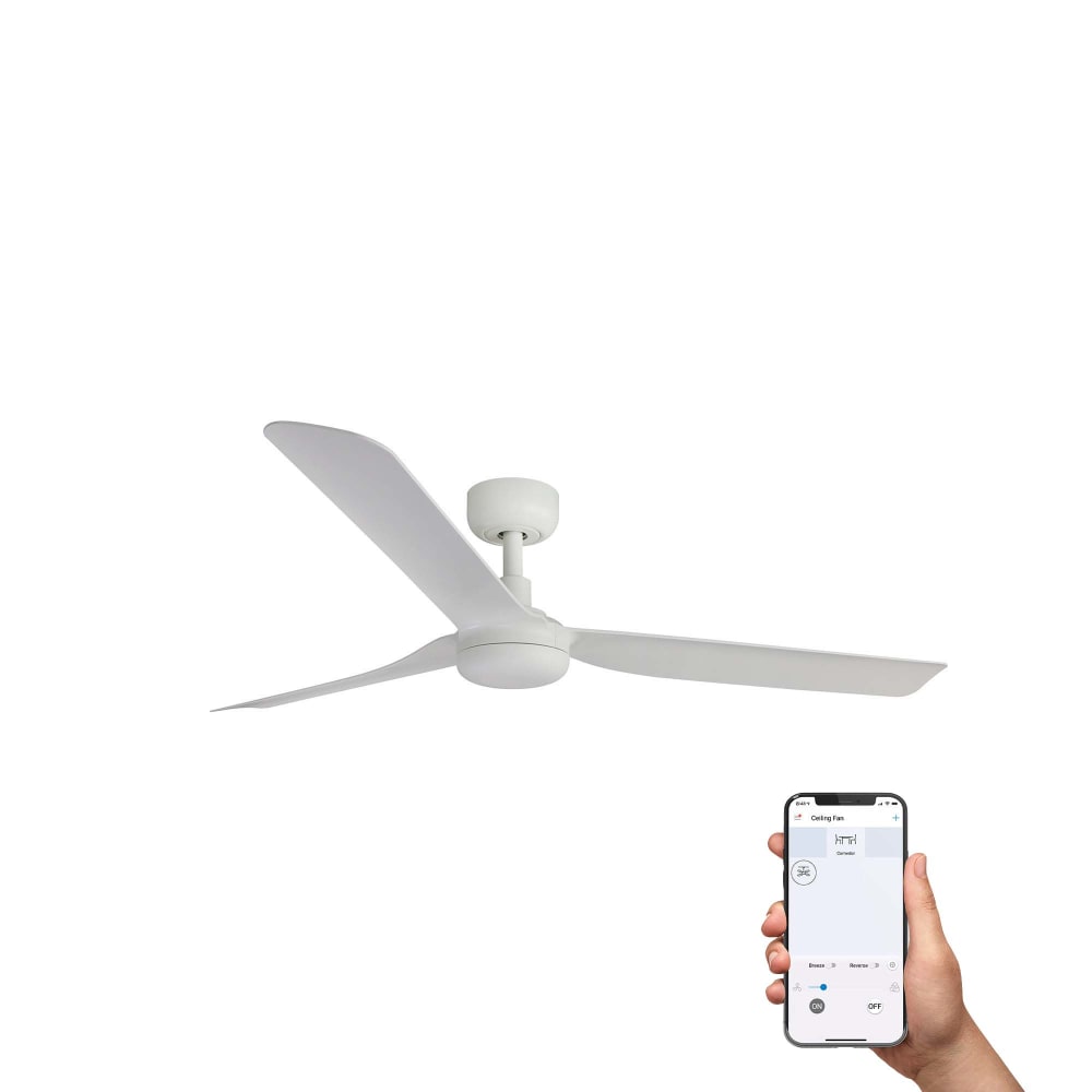 ventilador sin luz abs blanco mate 130x130x254 cm