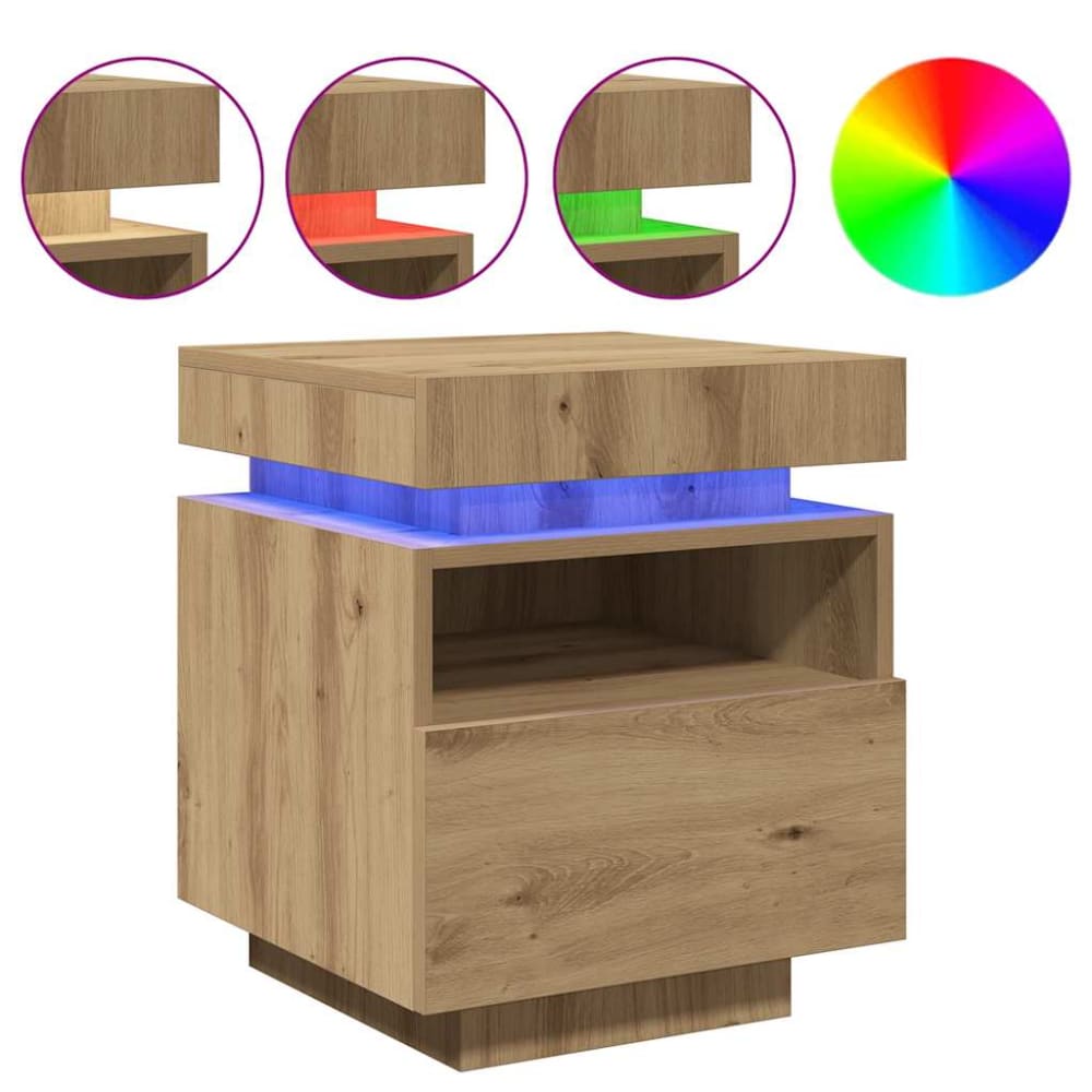 Lot de 2 tables de chevet en bois acajou marron 40 x 39 x 48,5 cm