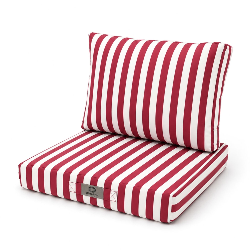 Coussins jardin 50x60 - rouge