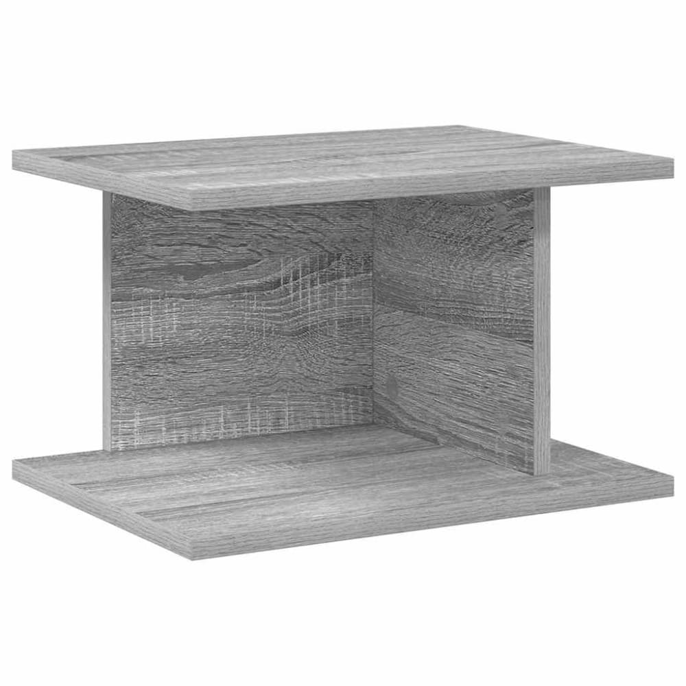 Tables de chevet en bois gris 40 x 30 x 25 cm