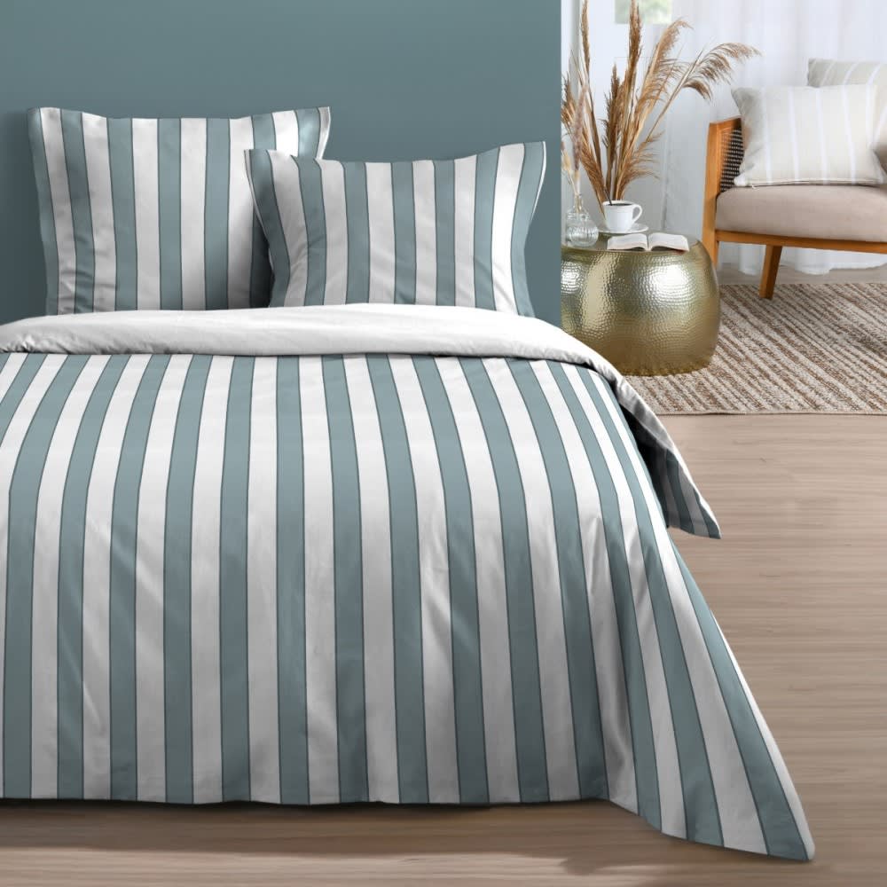 Parure de couette 100% coton 57 fils imprimée 240x220cm 2 taies