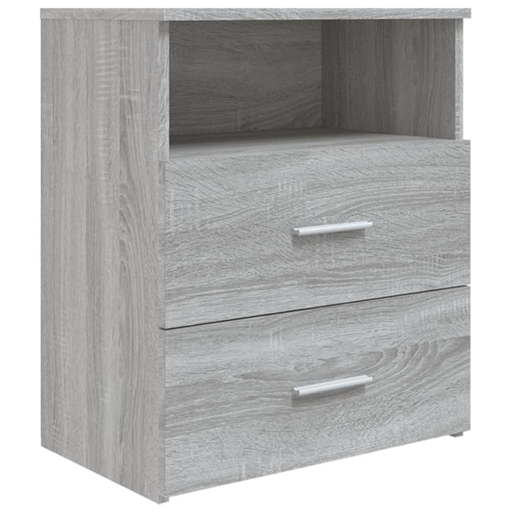 Tables de chevet en bois gris 50 x 32 x 60 cm