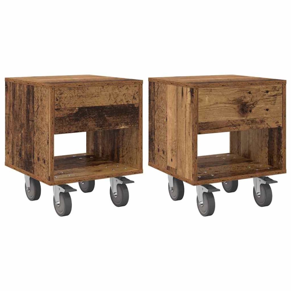 Lot 2 tables chevet