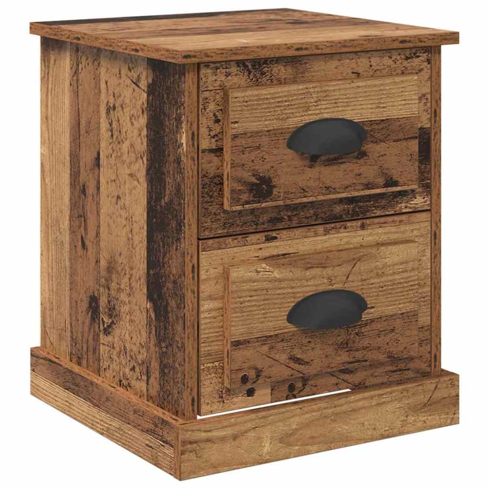 Tables de chevet en bois ambre marron 39 x 39 x 47,5 cm