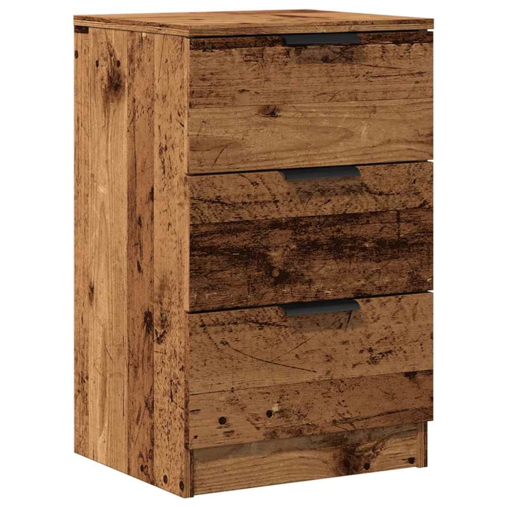 Tables de chevet en bois argile marron 40 x 36 x 65 cm