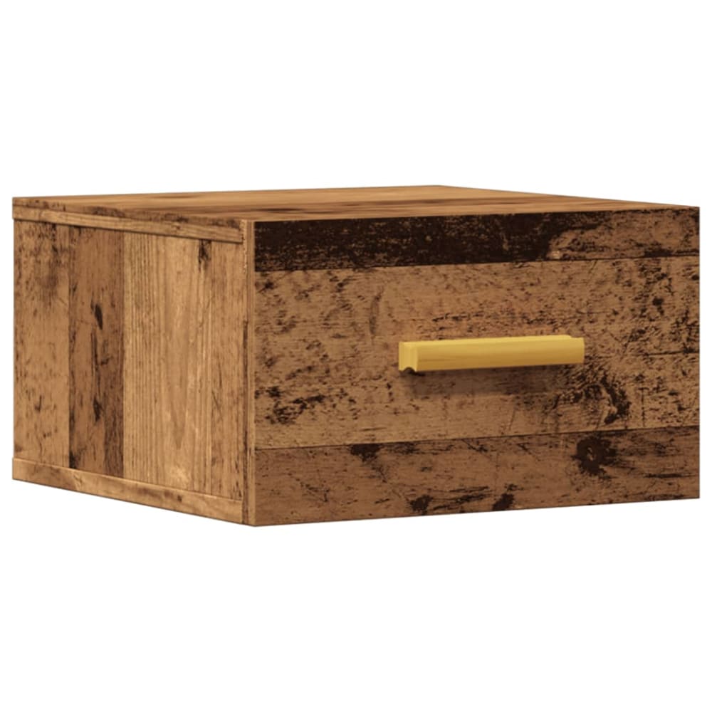 Tables de chevet en bois argile marron 35 x 35 x 20 cm