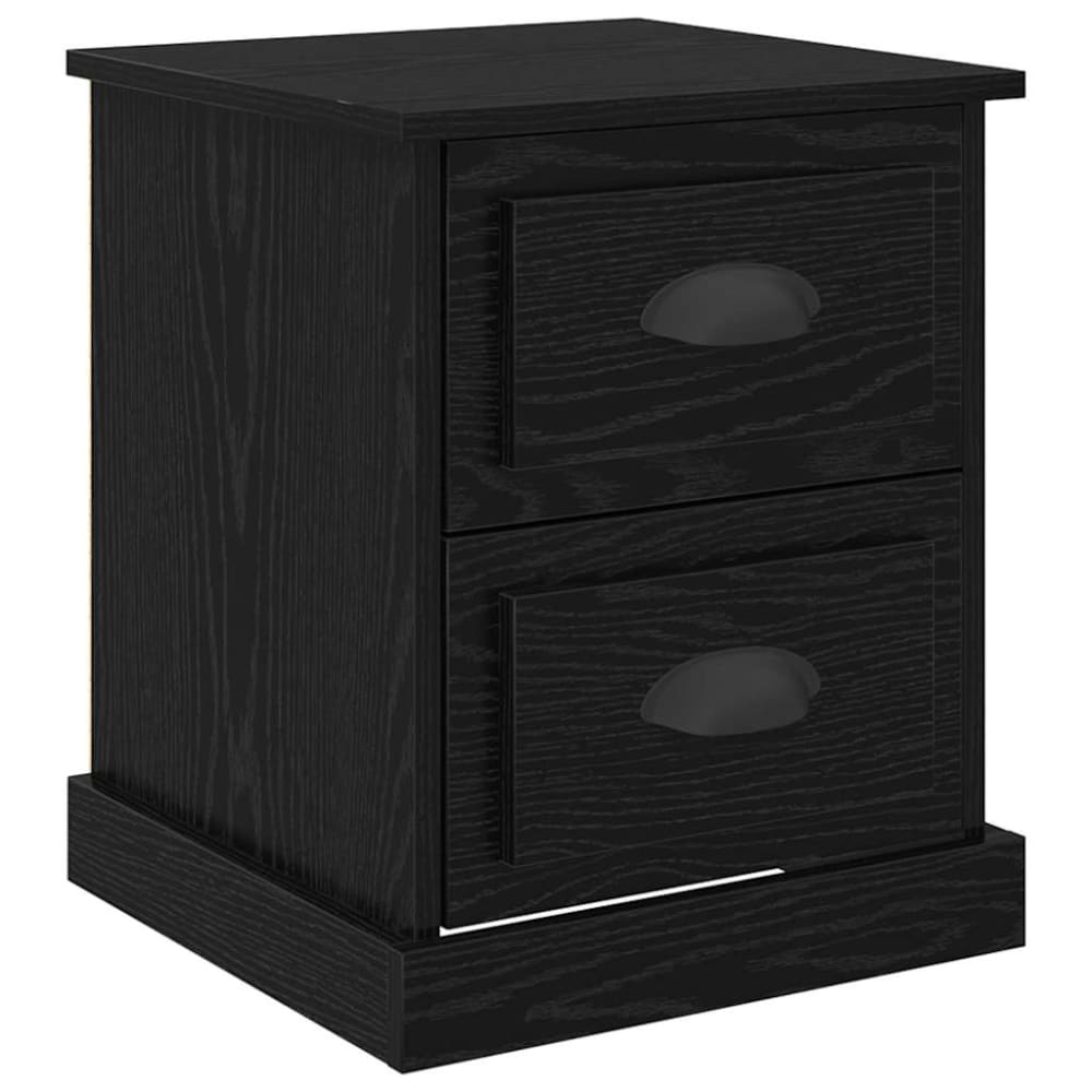 Tables de chevet en bois noir 39 x 39 x 47,5 cm