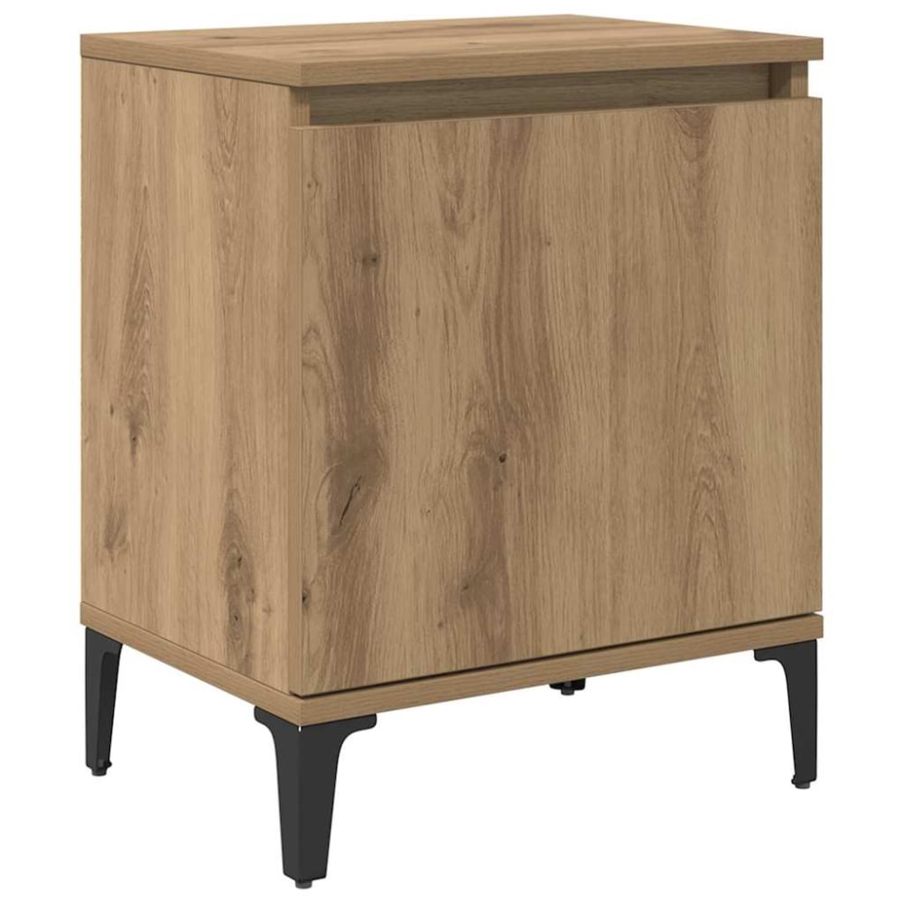 Tables de chevet en bois acajou marron 40 x 30 x 50 cm