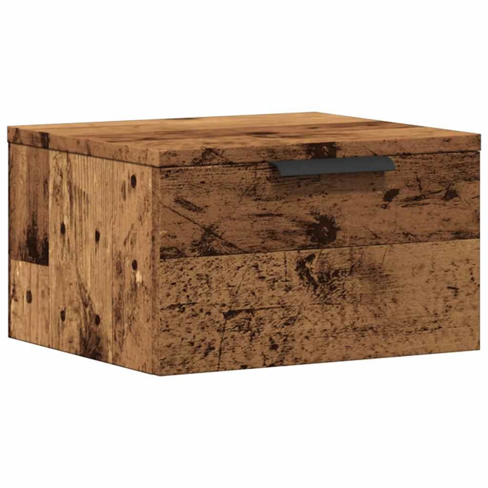Tables de chevet en bois argile marron 34 x 30 x 20 cm
