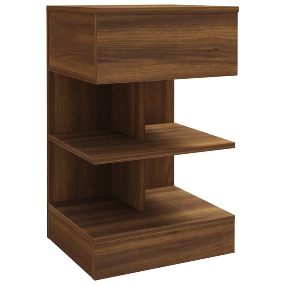 Tables de chevet en bois marron marron 40 x 35 x 65 cm