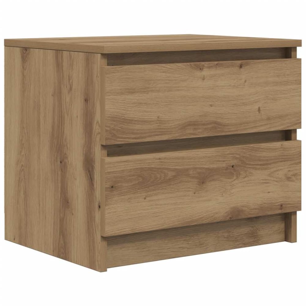 Tables de chevet en bois acajou marron 50 x 40 x 43,5 cm