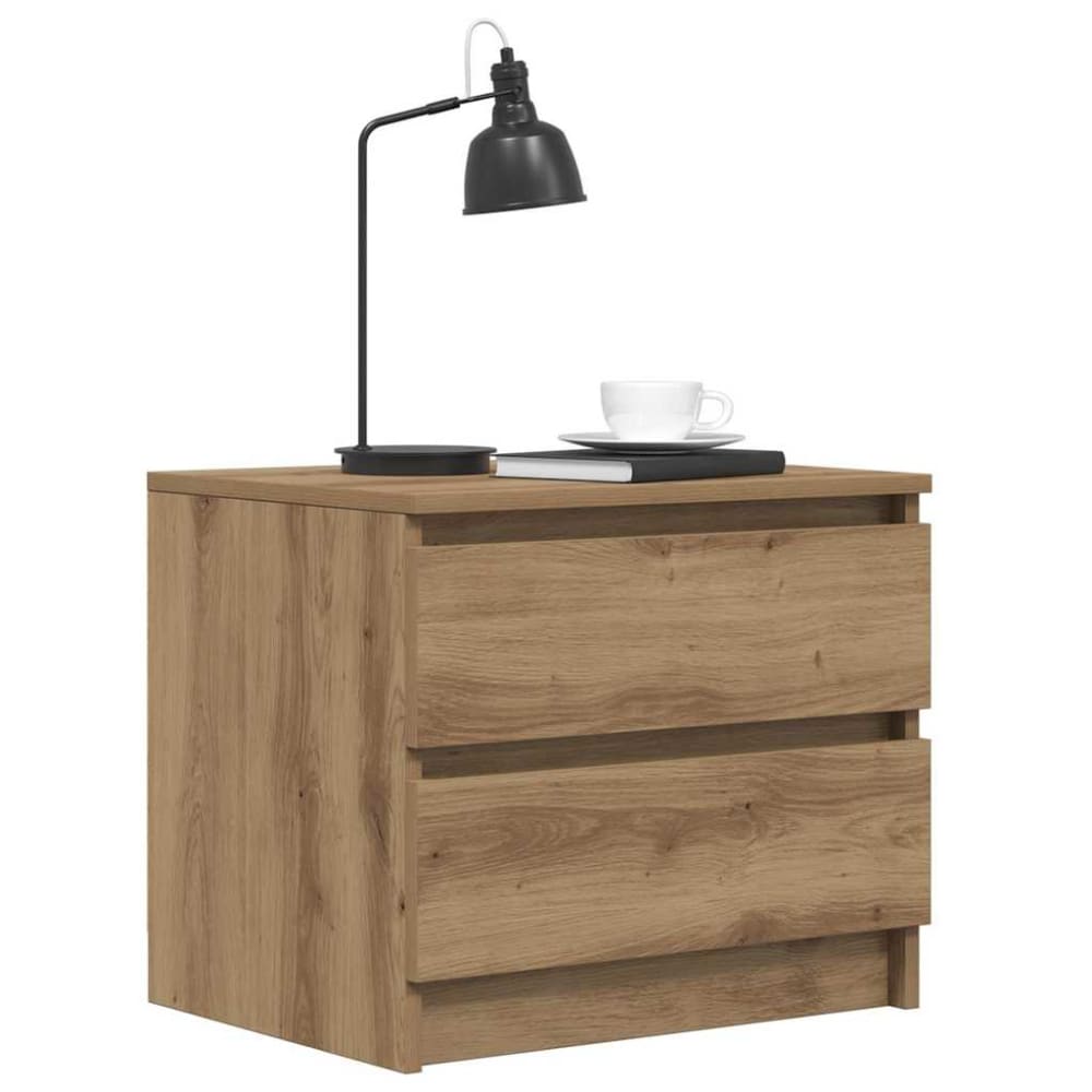 Table de chevet bois transformé acajou marron  50 x 40 x 43,5 cm