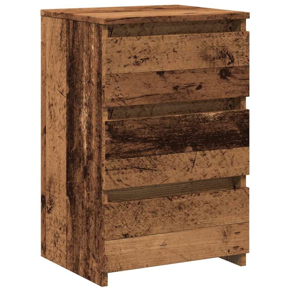 Tables de chevet en bois argile marron 40 x 35 x 62,5 cm