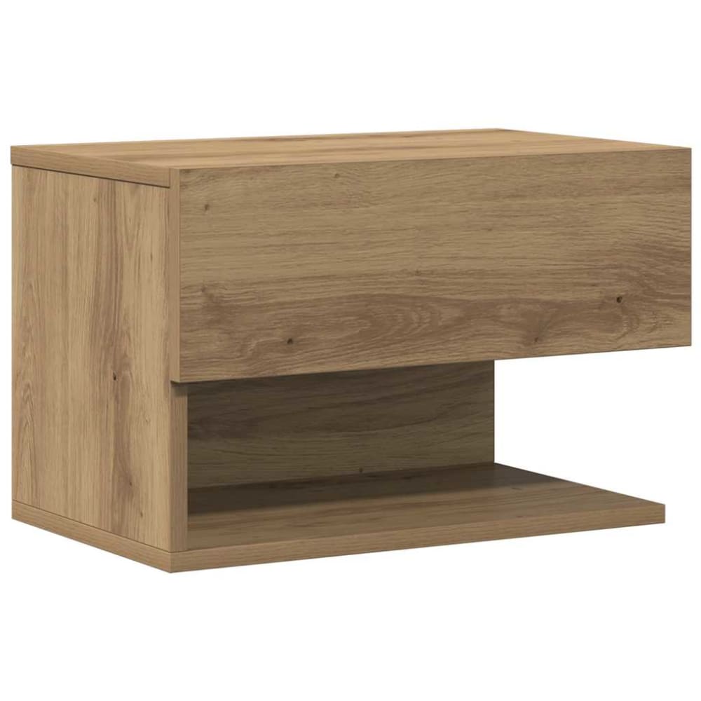 Tables de chevet en bois tabac marron 46 x 29,5 x 30 cm