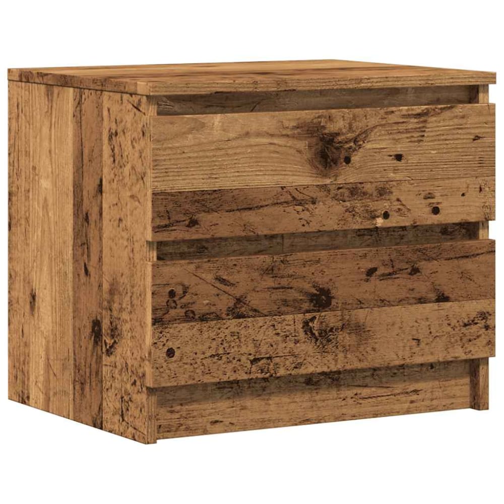 Tables de chevet en bois argile marron 50 x 40 x 43,5 cm