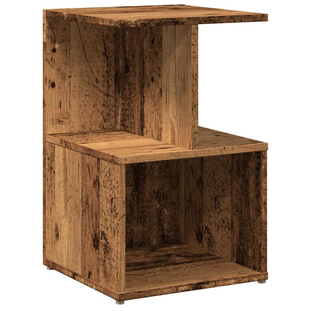 Tables de chevet en bois argile marron 35 x 35 x 55 cm