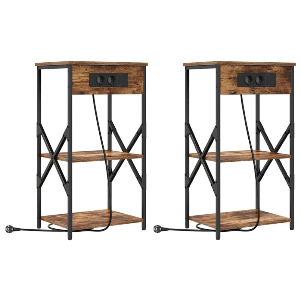 Lot 2 tables chevet
