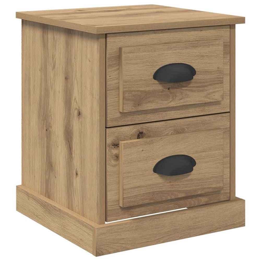 Tables de chevet en bois acajou marron 39 x 39 x 47,5 cm