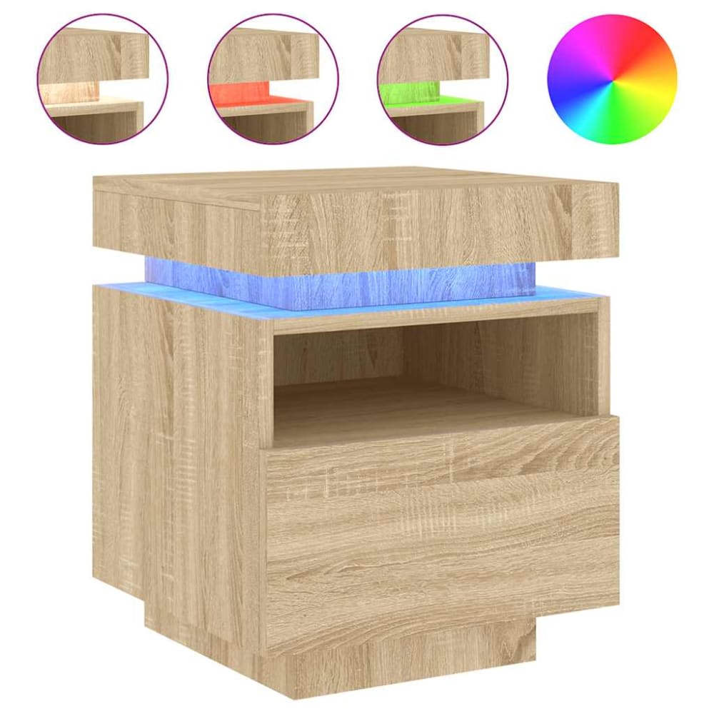 Tables de chevet en bois ocre marron 40 x 39 x 48,5 cm