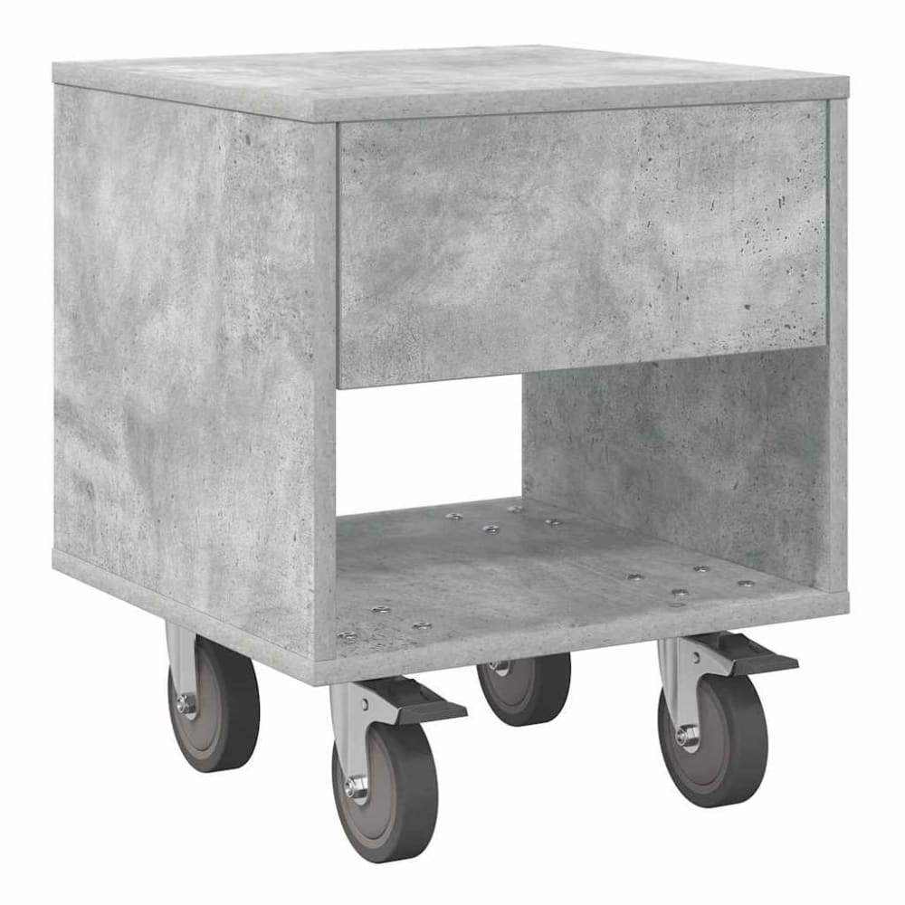 Tables de chevet en bois gris 40,5 x 40 x 48 cm