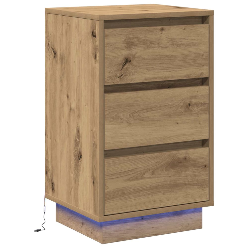 Tables de chevet en bois acajou marron 39 x 34,5 x 65 cm