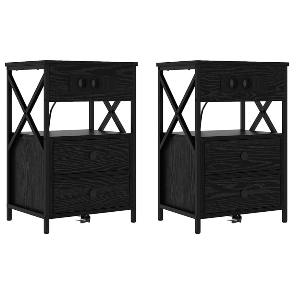 Lot 2 tables chevet
