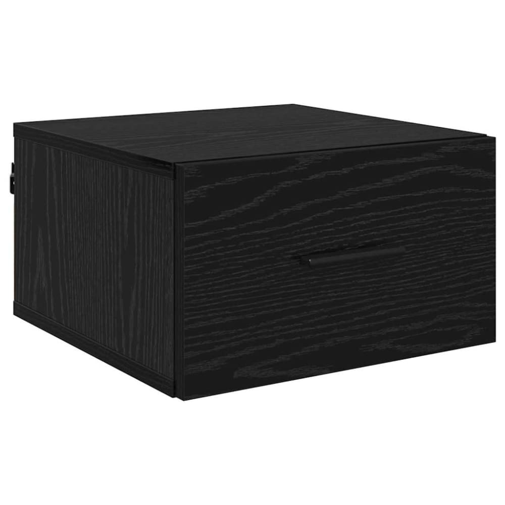 Table de chevet bois transformé noir  35 x 35 x 20 cm