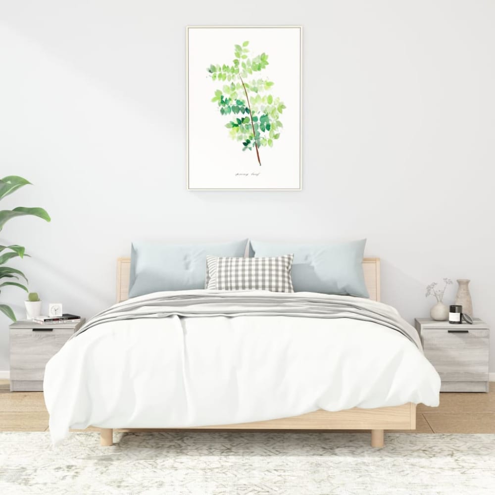 Tables de chevet  gris  40 x 39 x 40 cm