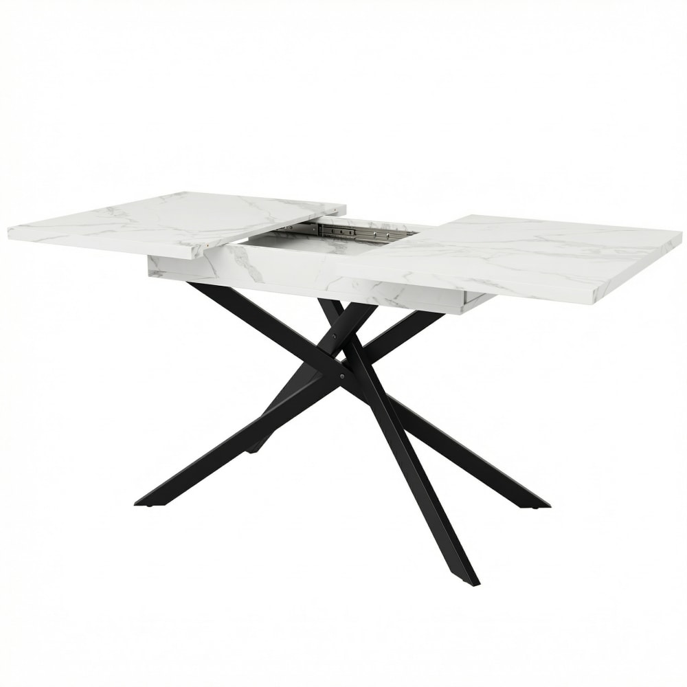 MODFU Mesa de comedor extensible 120-160x80