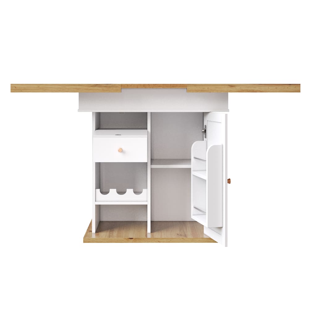 Table extensible avec - blanche