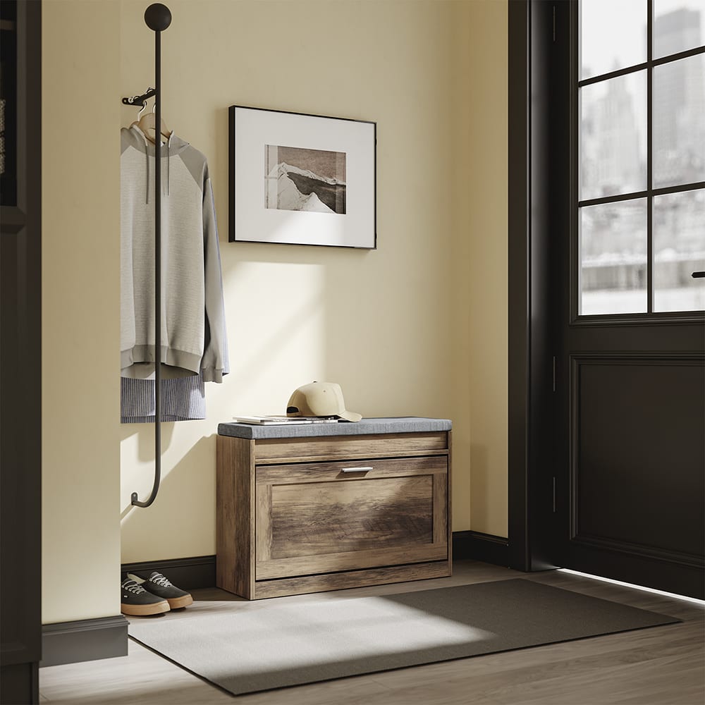 Schuhschrank mit Sitzfläche Braun 75×24×53 cm - Maisons Du Monde