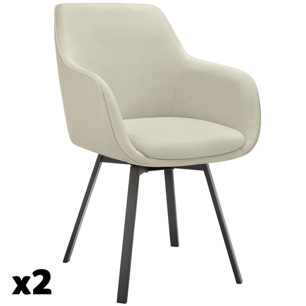 Lot 2 fauteuils pivotants
