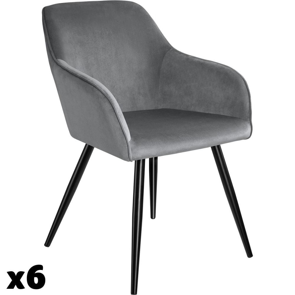 Lot de 6 chaises rembourées