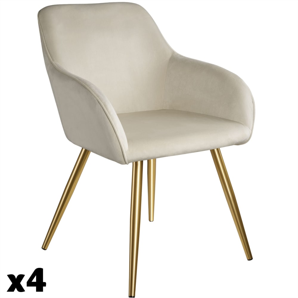 4 pièces, chaise rembourrée
