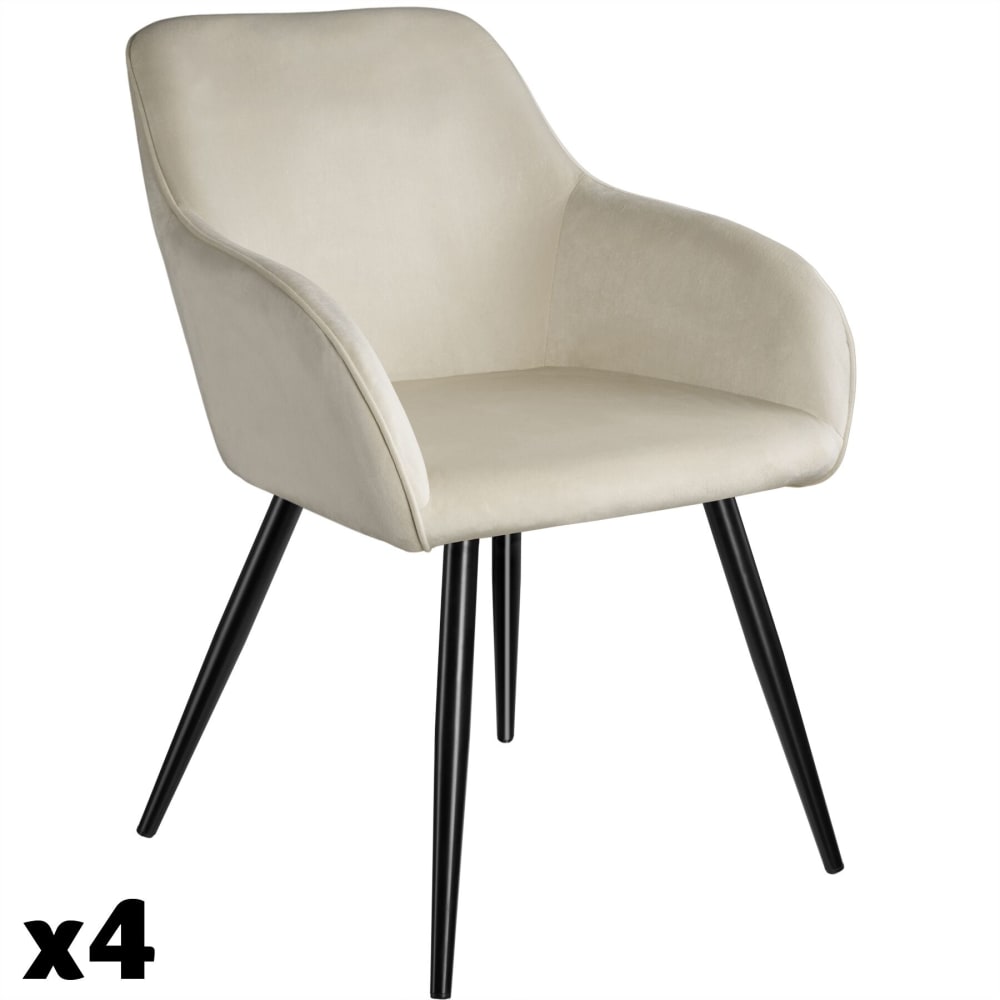 Lot de 4 chaises cuir