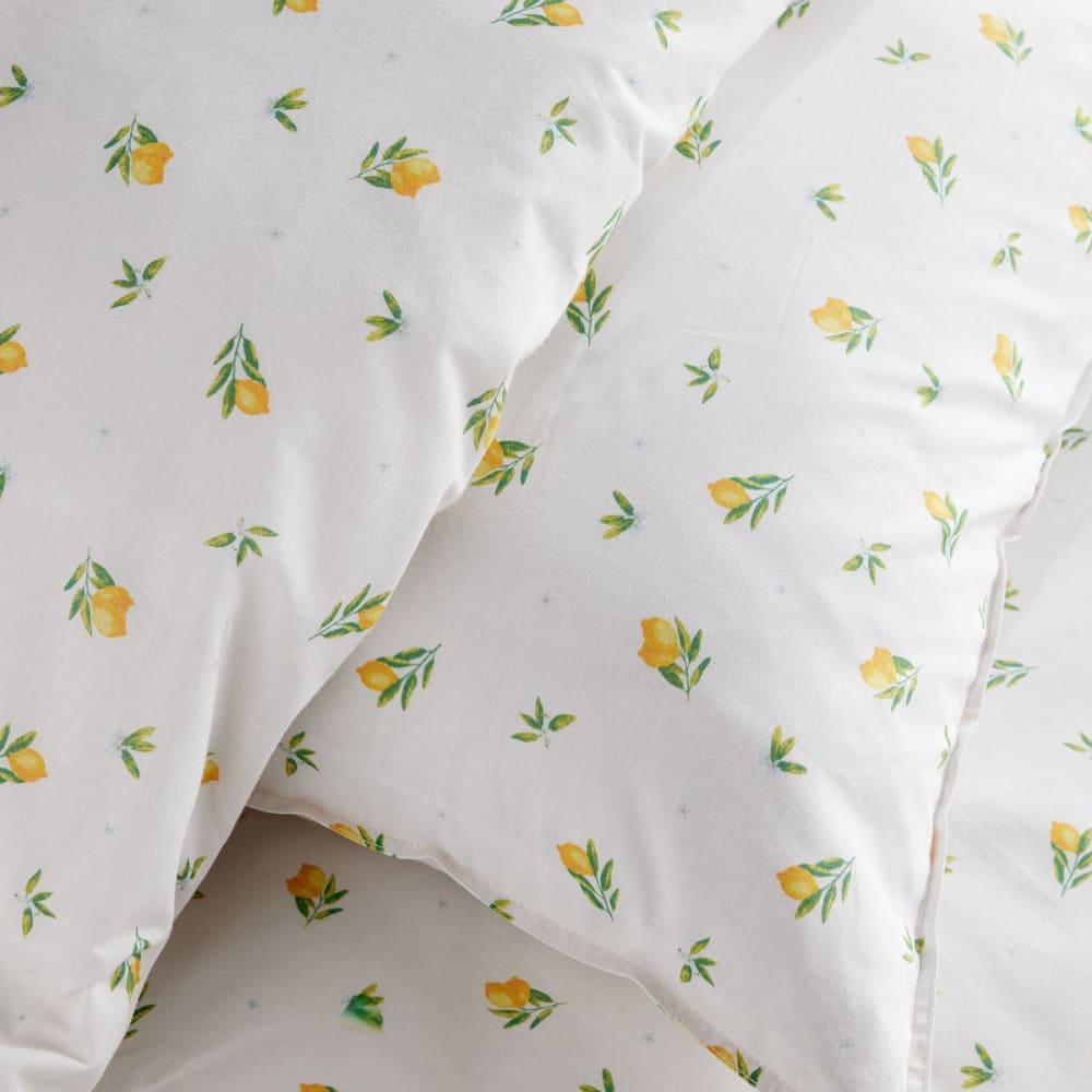 Parure de lit imprimé floral 240x220cm blanc — vue 4