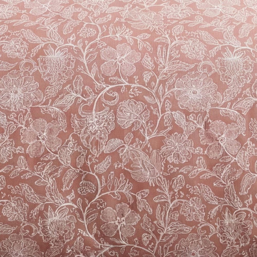 Parure de lit imprimé floral 240x220cm rose — vue 3