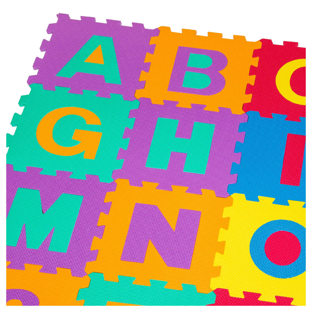 Tapis puzzle de jeux 86 pièces plastique multicolore