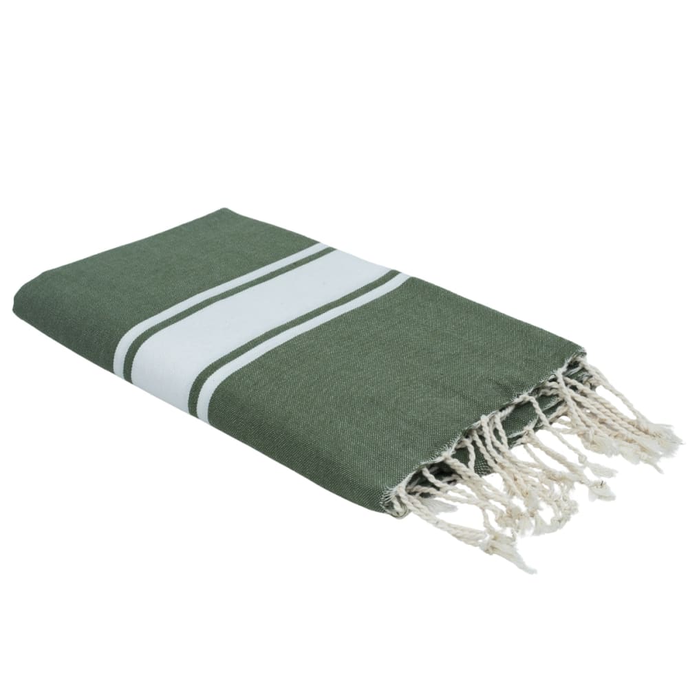 Fouta coton 100x200 vert olive