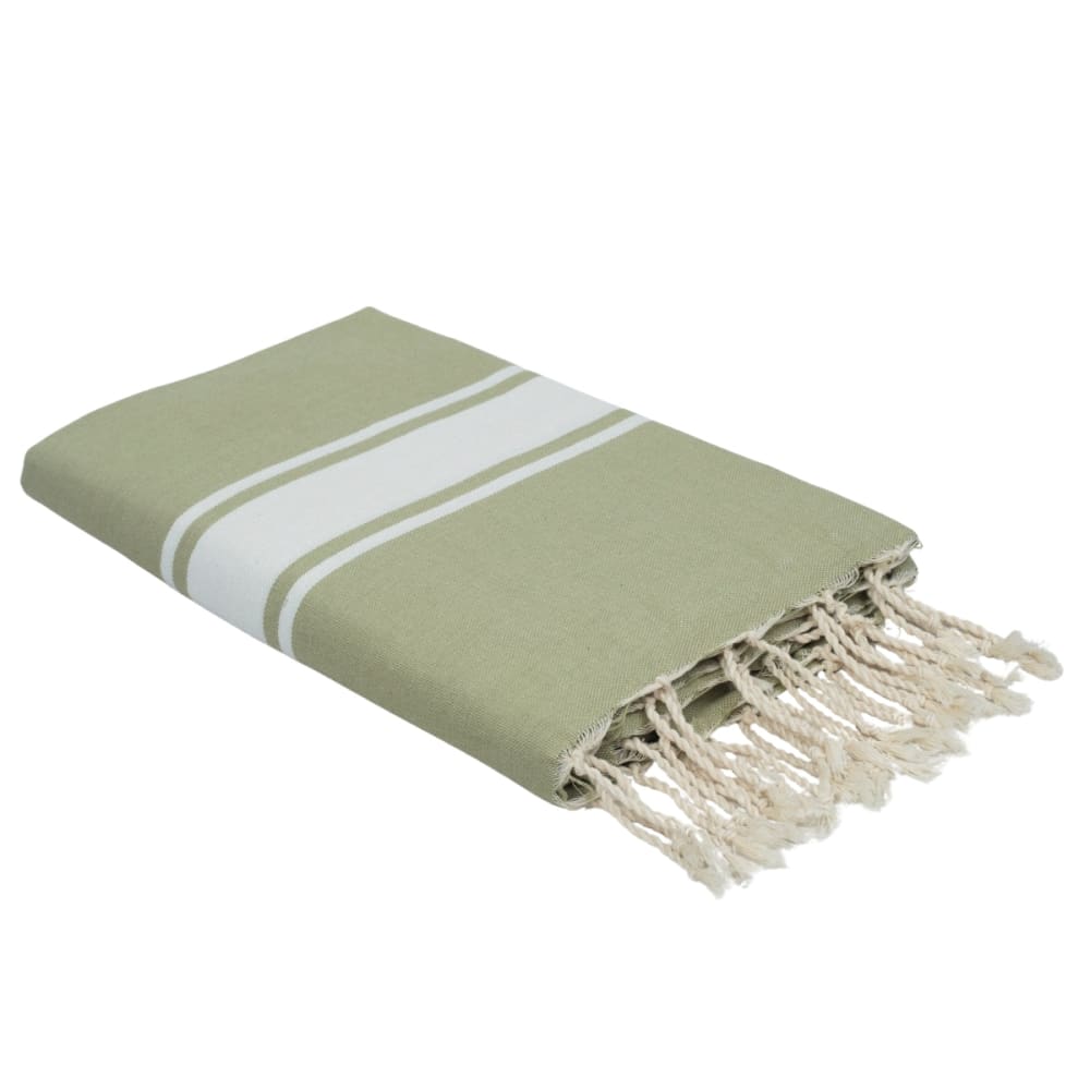 Fouta coton 100x200 vert amande