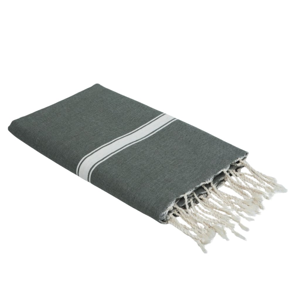 Fouta coton 100x200 vert kaki
