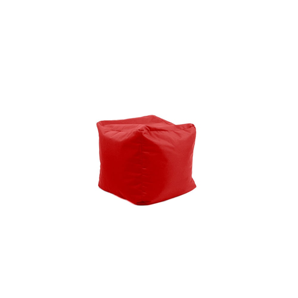 JUMBO BAG Repose pieds d'ext&eacute;rieur en tissu rouge