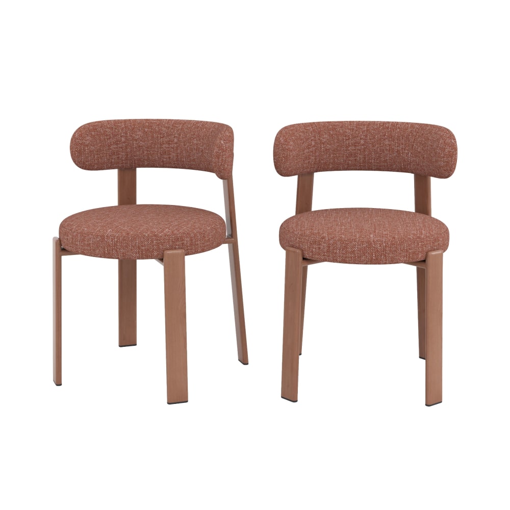 Lot de 2 chaises en tissu